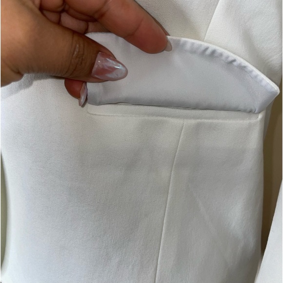 J.Crew Factory Two-button blazer Color White BO095 Size 6 - Picture 8 of 15